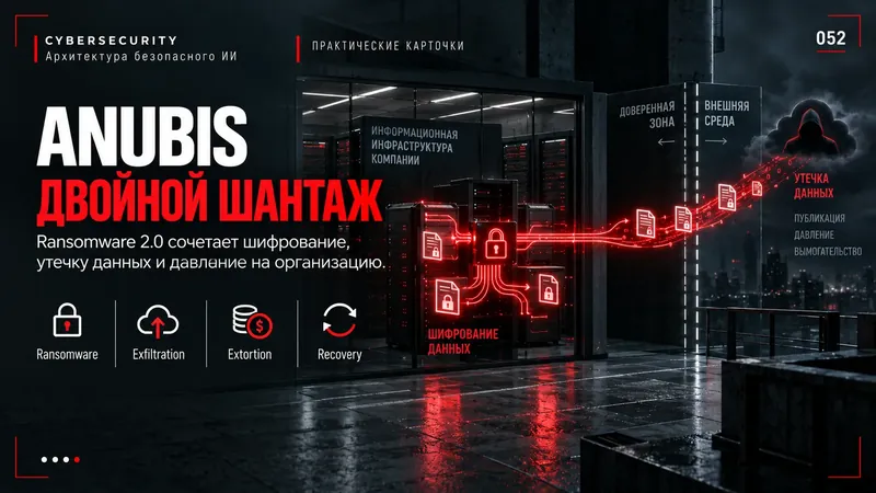 Ransomware 2.0: как Anubis сочетает шантаж и утечки данных?