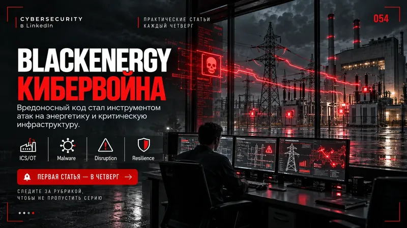 Кибервойна против критической инфраструктуры: вирус BlackEnergy