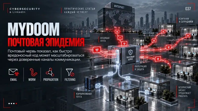 Mydoom: самый разрушительный вирус электронной почты в истории