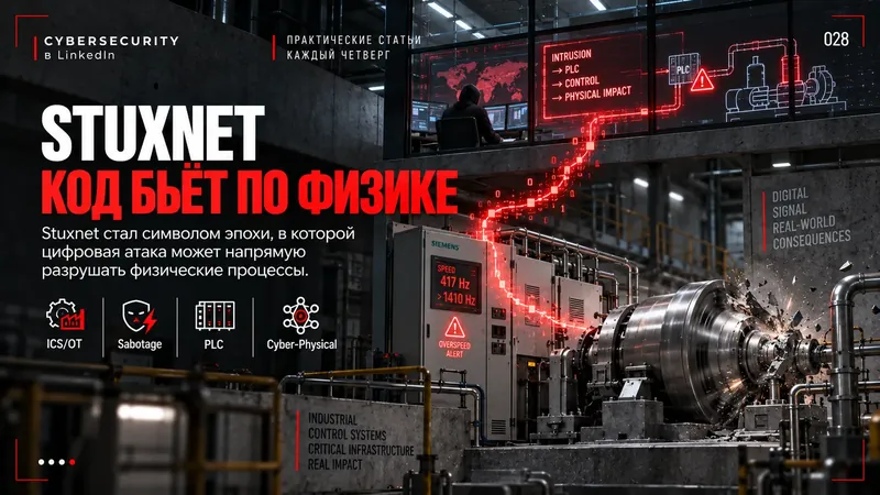 Stuxnet: история первой цифровой атаки на физическую инфраструктуру